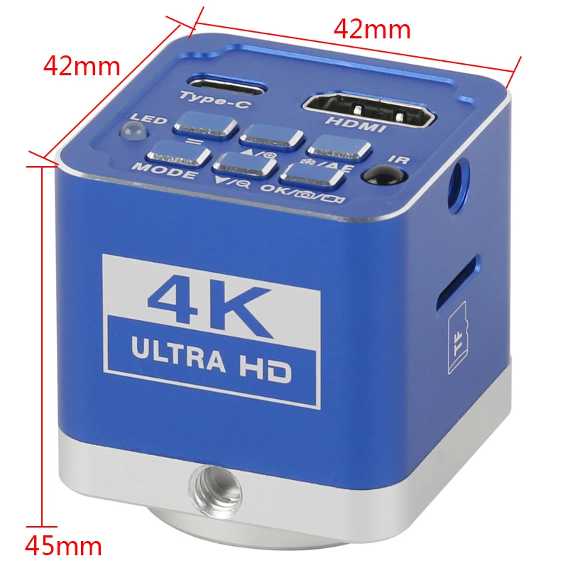 UHD 12MP 4K 1080P HDMI Type-c PC SONY IMX334 Industrial Electronic Digital MINI Video Microscope Camera For Phone PCB Soldering