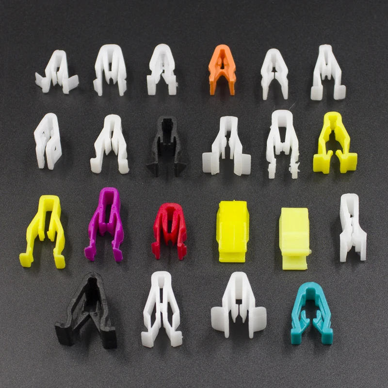 22 Kinds Instrument Panel Clip Fastener U-type Fixed Center Console Dashboard Car Plastic Clips