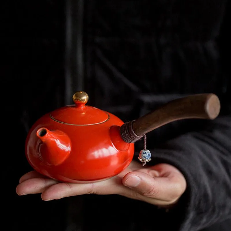 LUWU Ceramic Kyusu Teapots Chinese kung Fu Tea Pot