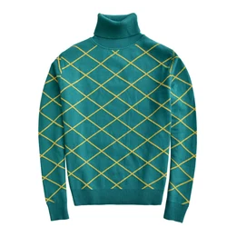 2025 Cosplay Costume Diego Brando Golden Wind Anime Costumes Cotton Highneck Knitted Sweater