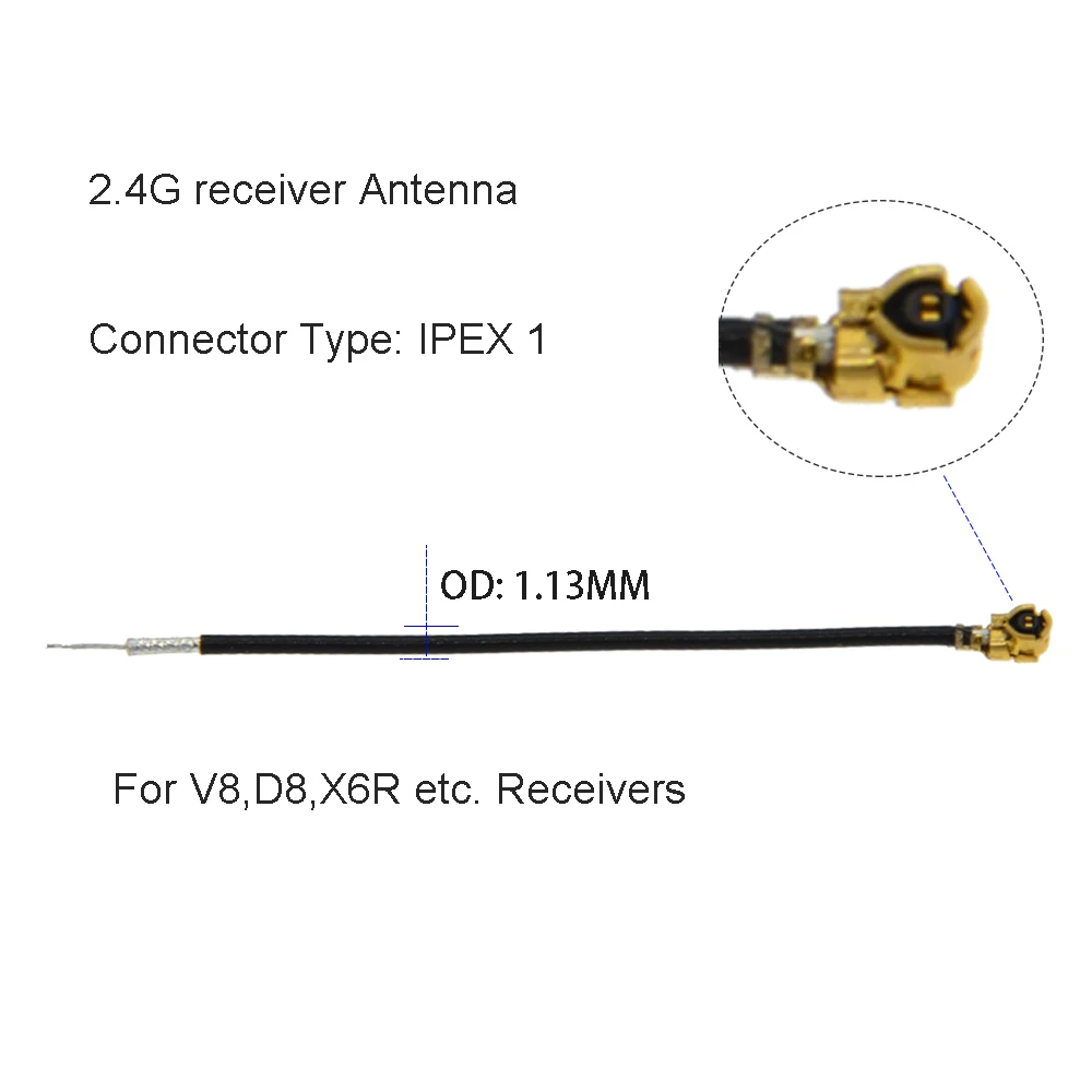 10pcs IPEX Pigtail Cable MHF4 IPEX4 / IPEX1 Receiver Antenna XM XM Plus R-XSR RXSR for RC Multirotor FPV Quadcopter 5~100CM