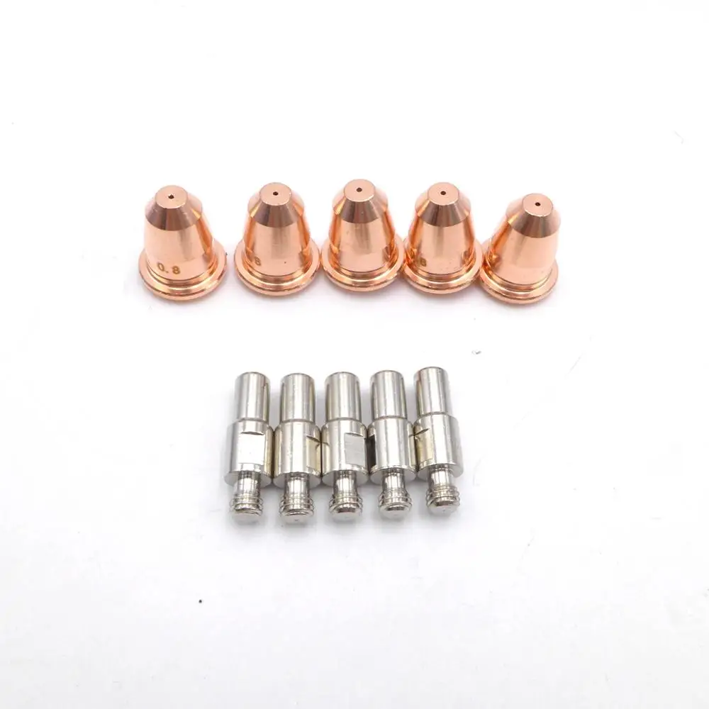 13PCS Plasma Cutter Torch S25 S45 Accessory Kit PR0110 Electrodes PD0116 Nozzle Tips Spacer Guide Retaining Cap Gas Diffuser