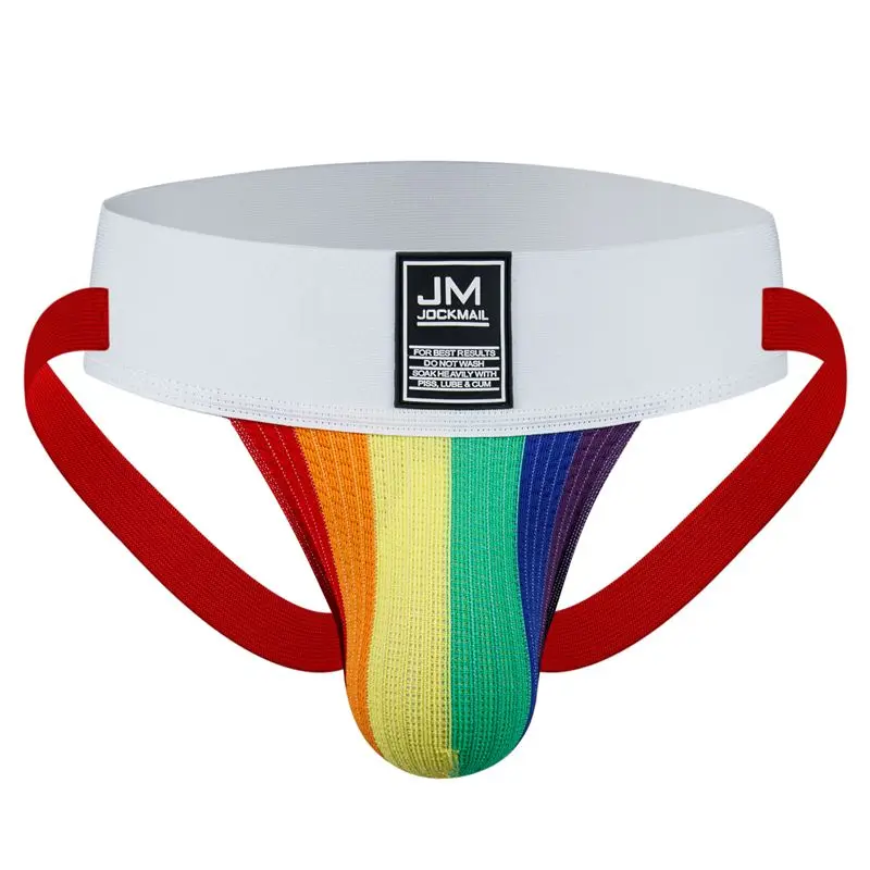 Jockmail  Jockstrap Gym Cotton Supporter Athletic Fit Fashionable Straps Brief Multi Sport Jockstrap Soft Underpants Sexy Men