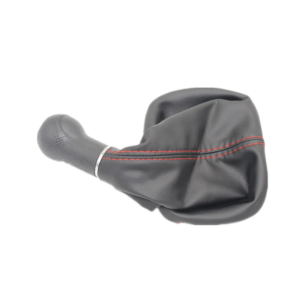 For Seat Leon 2000 2001 Car Styling 5 Speed 6 Speed 12mm Insert Hole Car Gear Stick Shift Level Knob With Leather Boot