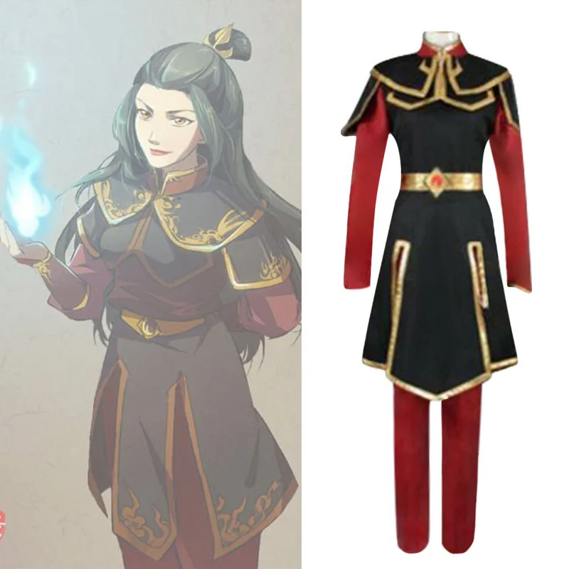 Anime Avatar: The Last Airbender Cosplay Costumes Azula Fire Nation Prince Role Play Costume Men Women Full Set Halloween Suits