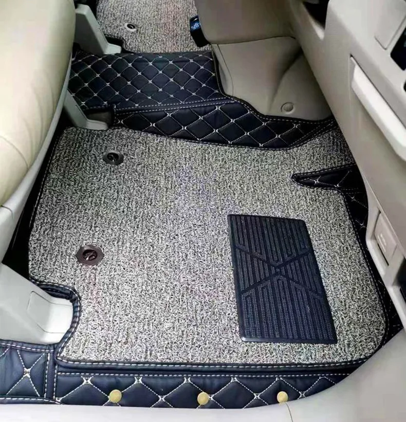 High quality! Custom special car floor mats for Right hand drive Toyota Tarago 7 8 seats 2020-2006 durable double layers carpets