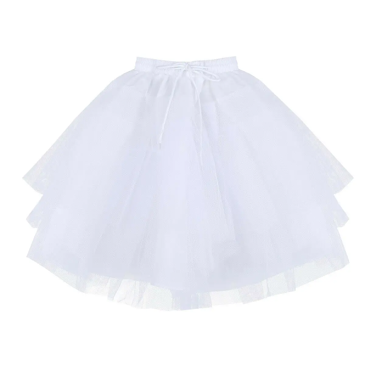 Cô Gái Hoa 3 Lớp Tutu Tây Nam Không Trẻ Em Petticoat Đảng Cưới Trơn Trượt Đầm 2023