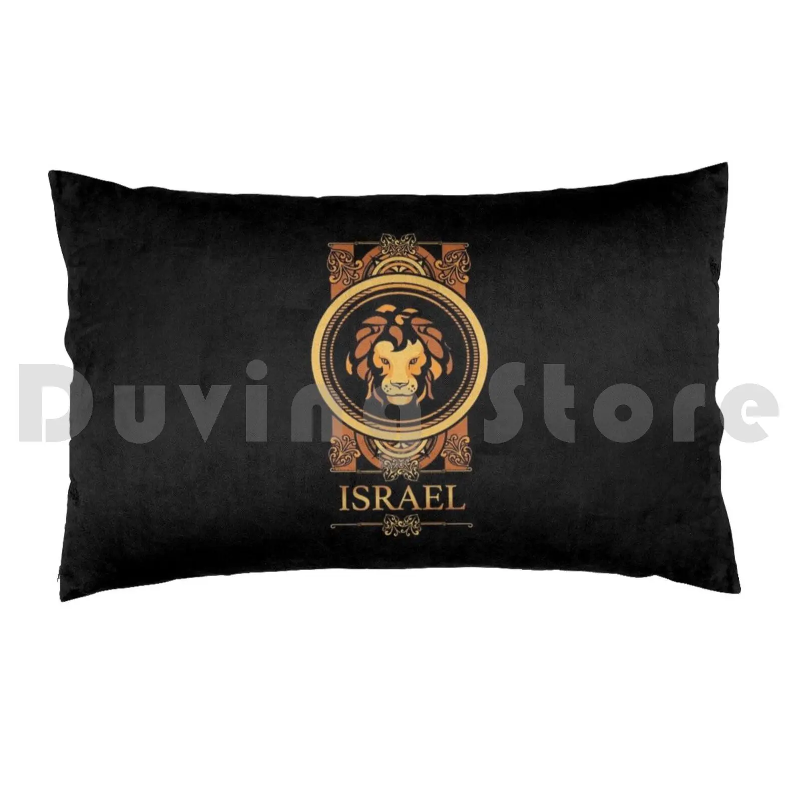 Israel Name-Lion Leo Star Sign Named Israel pillow Case 20 * 30 Inch Zodiac Star Sign Birthday Leo July 23rd To