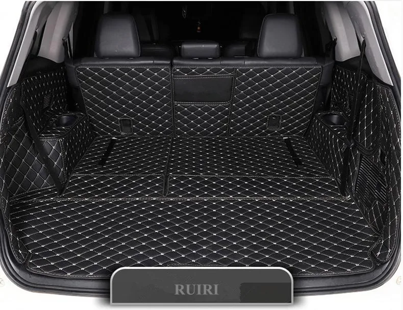 High quality! Special car trunk mats for Toyota Kluger Hybrid 7 seats 2022 2021 waterproof durable cargo liner mats boot carpets