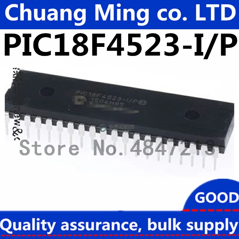 Free shipping 5pcs/lots PIC18F4523-I/P PIC18F4523 PIC18F4523-E/P DIP-40 IC In stock!