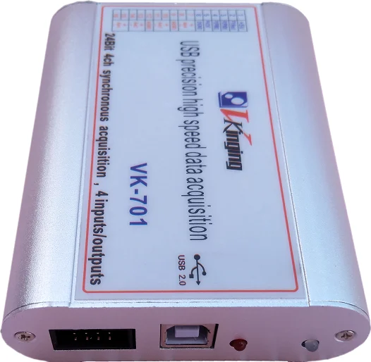 VK701 24-bit USB data acquisition card microvolt precision 400k sampling USB isolation