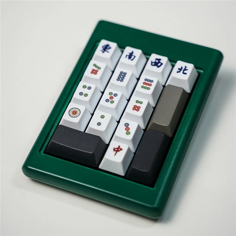 1 Set PBT Dye Sublimation Mahjong Key Cap For MX switches Mechanical Keyboard Cherry Profile R4 1U 2.25U Enter Keycaps