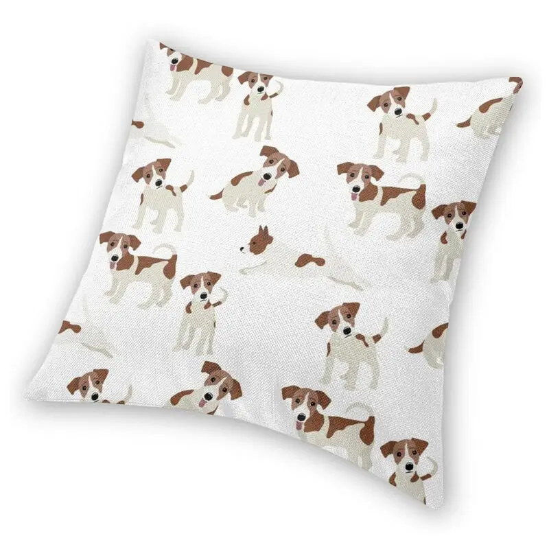 Fashion Jack Russell Terrier Funny Love Throw Pillow Case Home Decor Custom Dog Friend Cushion Cover 45x45 Pillowcover for Sofa