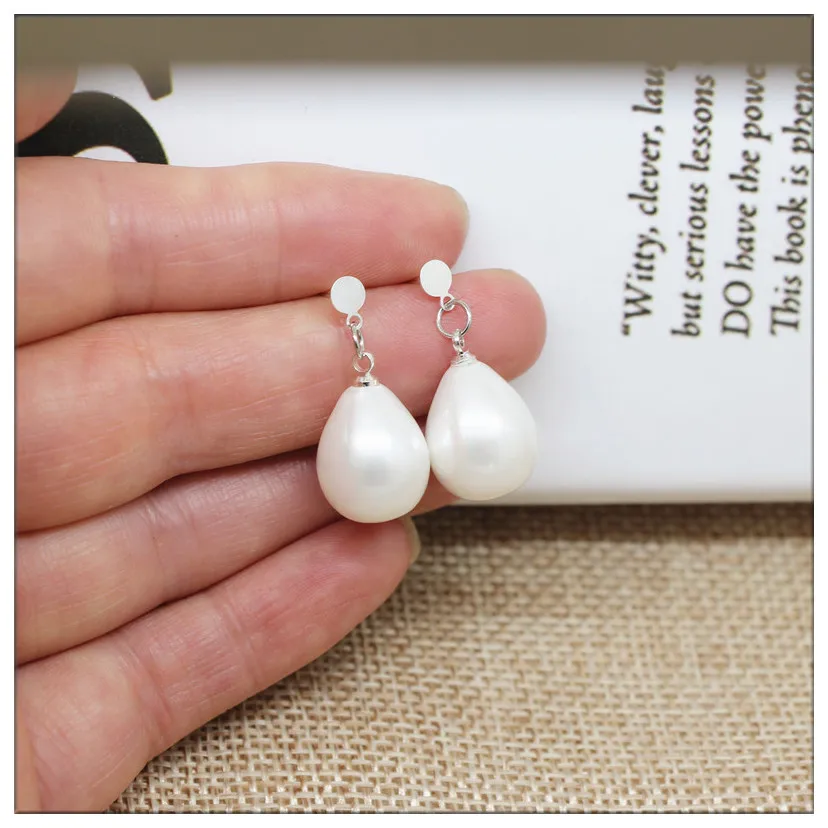 

Pearl earring 925 sterling silver stud earrings earrings for women High quality shell pearl stud Designer earrings