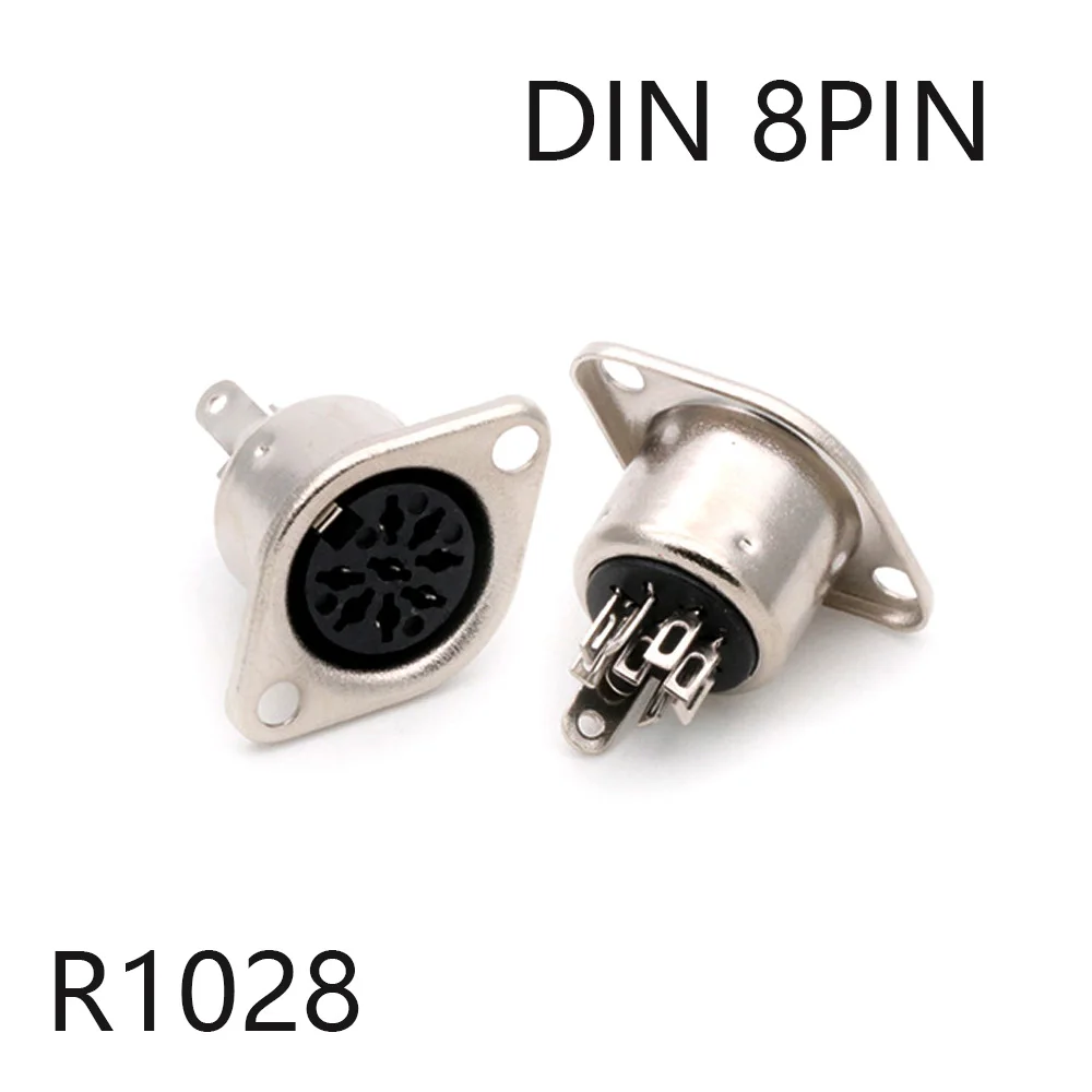 10pcs/lot 5 PIN DIN Panel Mount 5 Pole DIN Female Jack Socket Solder Metal DIN Chassis Wire Connector