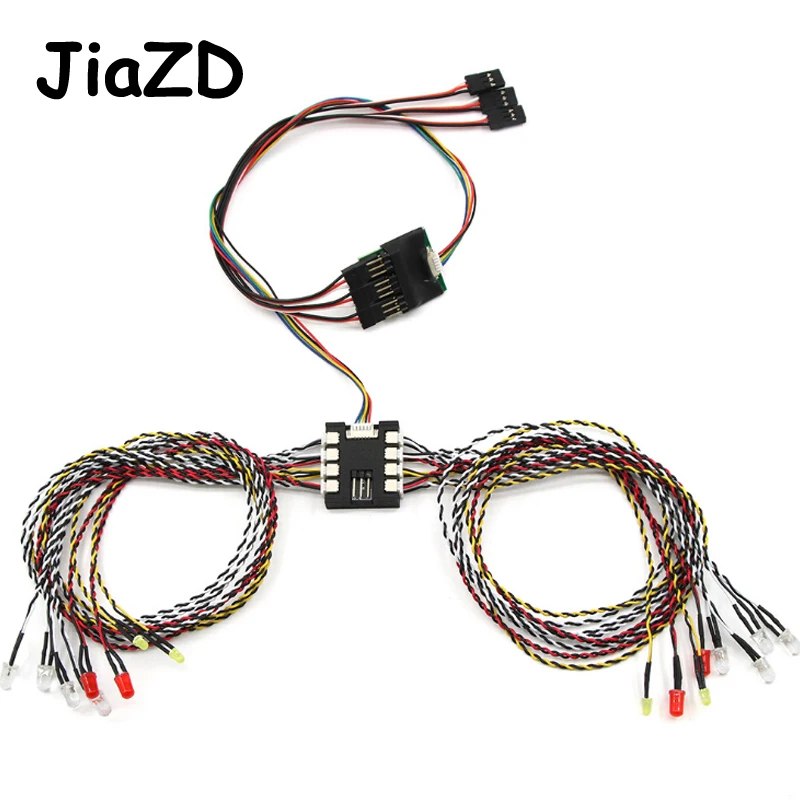 16-system oświetlenia LED Grupa przednich i tylnych świateł kierunkowskazów do gąsienic RC Traxxas TRX4 Axial SCX10 WPL D12 MN99S MN86S