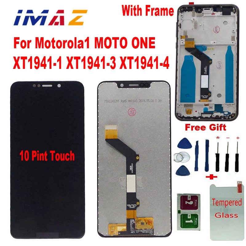 

IMAZ 5.9" For Motorola Moto One P30 Play XT1941-1 XT1941-3 XT1941-4 LCD Display Touch Screen Display Assemble For Moto One LCD