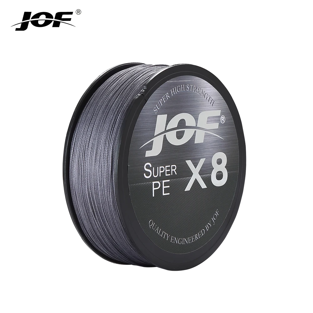 

JOF 2021 New 2nd 8x 500M Braided Fishing Line Super Strong PE Low Memory Thinner Diameter Improved Braided Line 15LB-00LB