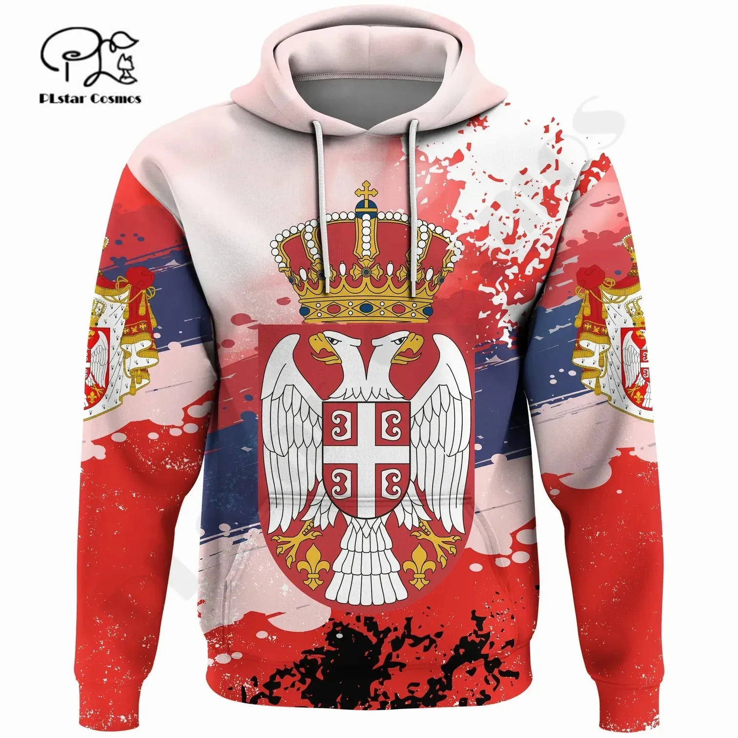 

PLstar Cosmos 3DPrint Newest Serbia Country Flag Unique Amazing Harajuku Pullover Streetwear Unisex Hoodies/Sweatshirt/Zip R-7