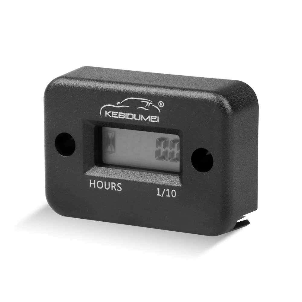 Draagbare Digitale Tach Hour Meter Gauge Lcd Voor 4 Stroke Gas Engine Offroad Panel Uur Atv Motorfiets Generator Fiets