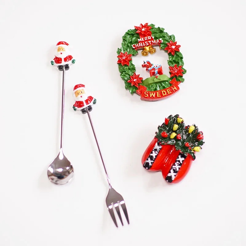 Refrigerator Creative Christmas Sweden Netherlands Hawaii World Travel Commemorative Magnet Magnetic Decorative Fridge Magnet