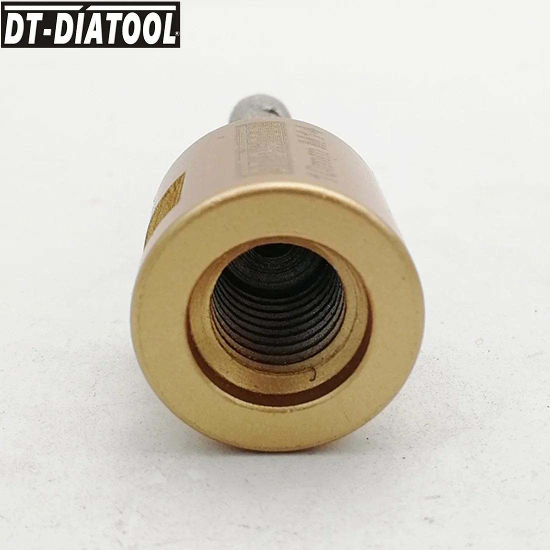 DT-DIATOOL 2 stuks Dia 10mm M14 Draad Vacuümgesoldeerde Diamond Frezen Vinger Bits Vergroten Gaten in Porselein Keramische Marmer graniet