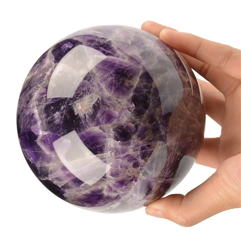 Natural Purple Crystal Dream Amethyst Sphere Ball 100mm For Feng Shui