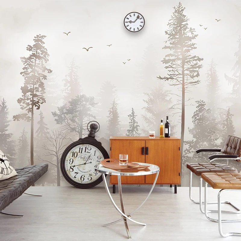 Custom Mural Wallpaper 3D Nostalgic Forest Bird Fresco Living Room TV Sofa Bedroom Home Decor Wall Painting Papel De Parede 3 D - Image 4