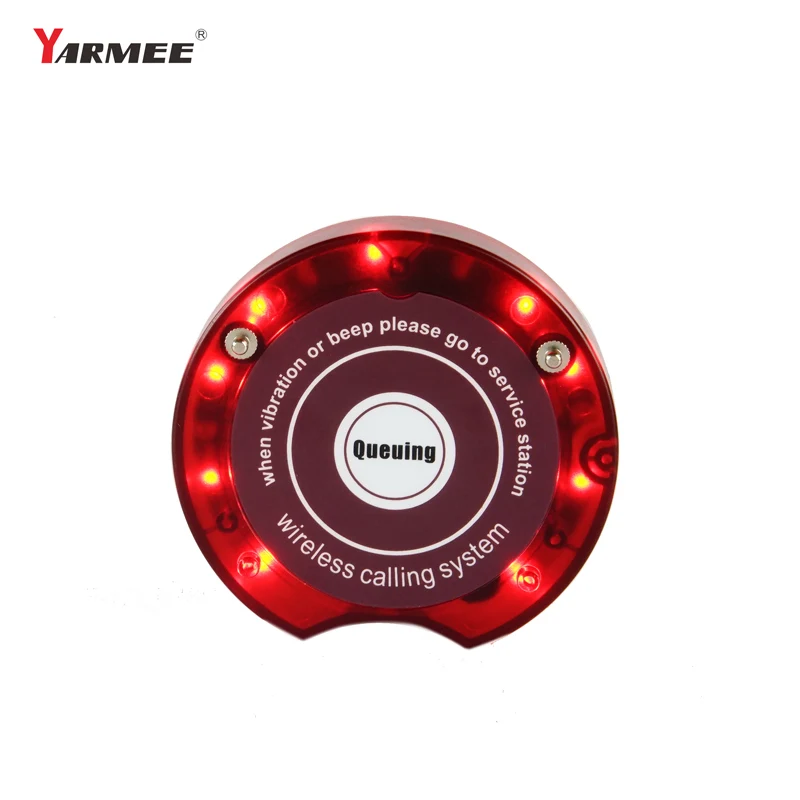 YARMEE Wireless Restaurant Equipments kitchen Beeper Buzzer alarm Calling System 10 Pager + 1 Transmitter for Customer Queuing