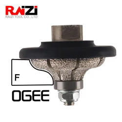 Raizi-Meule profilée à main en diamant F Oduextrêmes, meuleuse de granit et de marbre, profileur de meulage de bord de pierre brasée sous vide, meilleure vente, 20mm, 30 mm