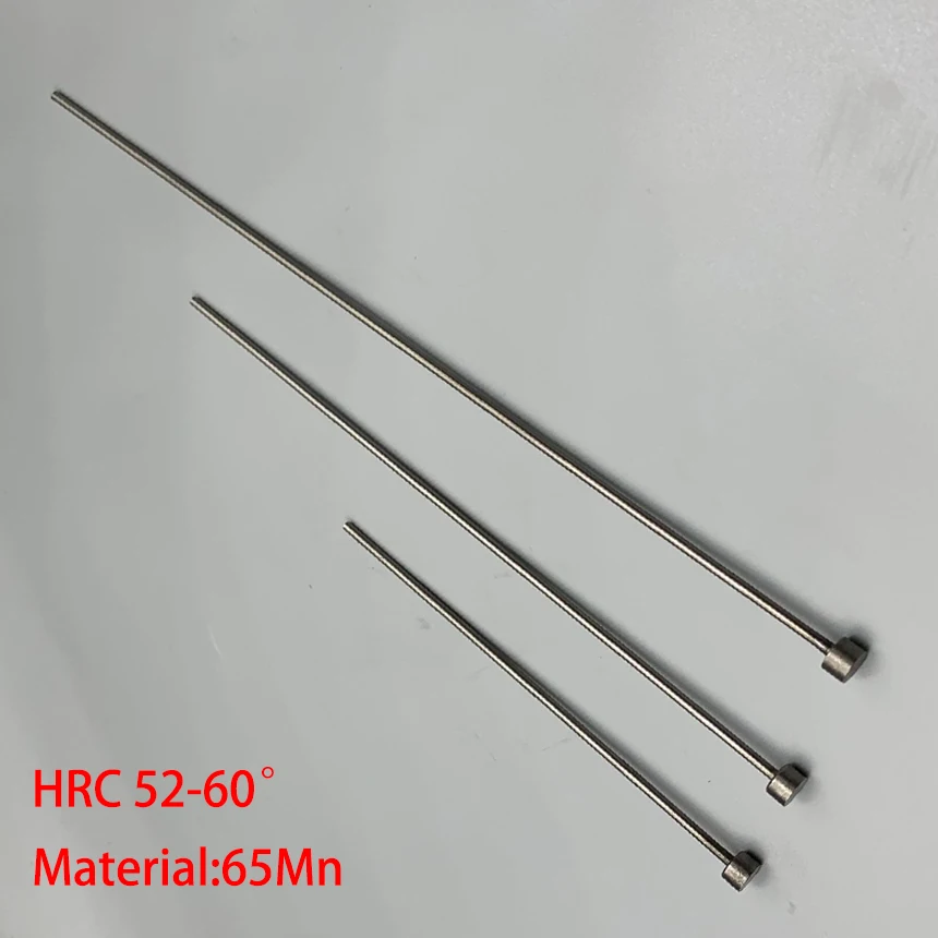 2mm 2*100/150/200 2x100/150/200 65Mn HRC60 Round Tip Plastic Injection Component Die Thimble Mold Straight Punching Ejector Pin