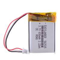 CE ROHS MODEL 582535 SP5 3.7V 600mAh Rechargeable Battery For tachograph papago F300 F200 F210 QStar A5 DVR 602535 parkcity 710