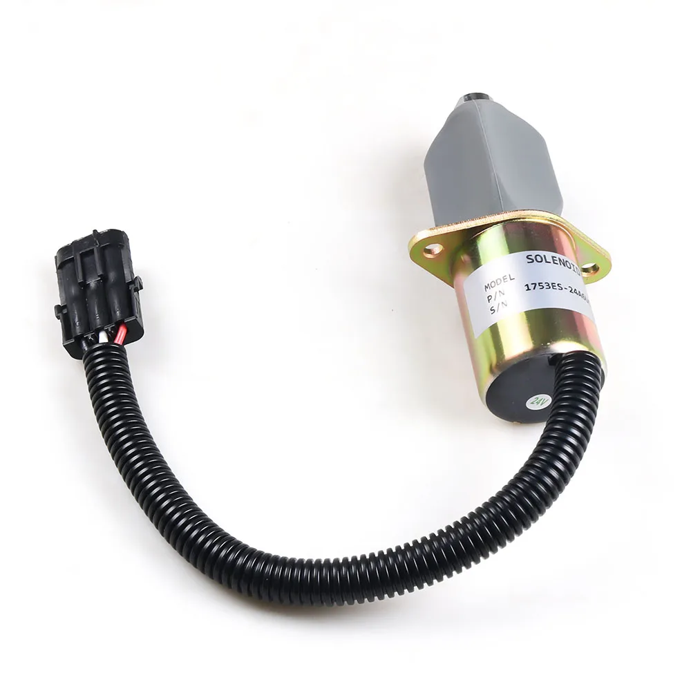 Katup Solenoid Pemutus Bahan Bakar 24V 1753ES-24A6UC3B1S1 Untuk Cummins Untuk Yanmar Untuk Kubota 3931196 SA-3665-24