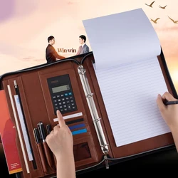 Porte-Documents A4 Personnalisé en Cuir PU, Portefeuille avec Fermeture Éclair, Fourniture Sвet de Bureau