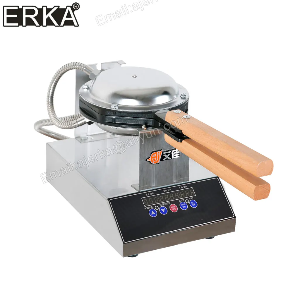 ERKA directly factory price Commercial electric  Non-stick bubble egg waffle maker style puff cake oven machine 110V 220V