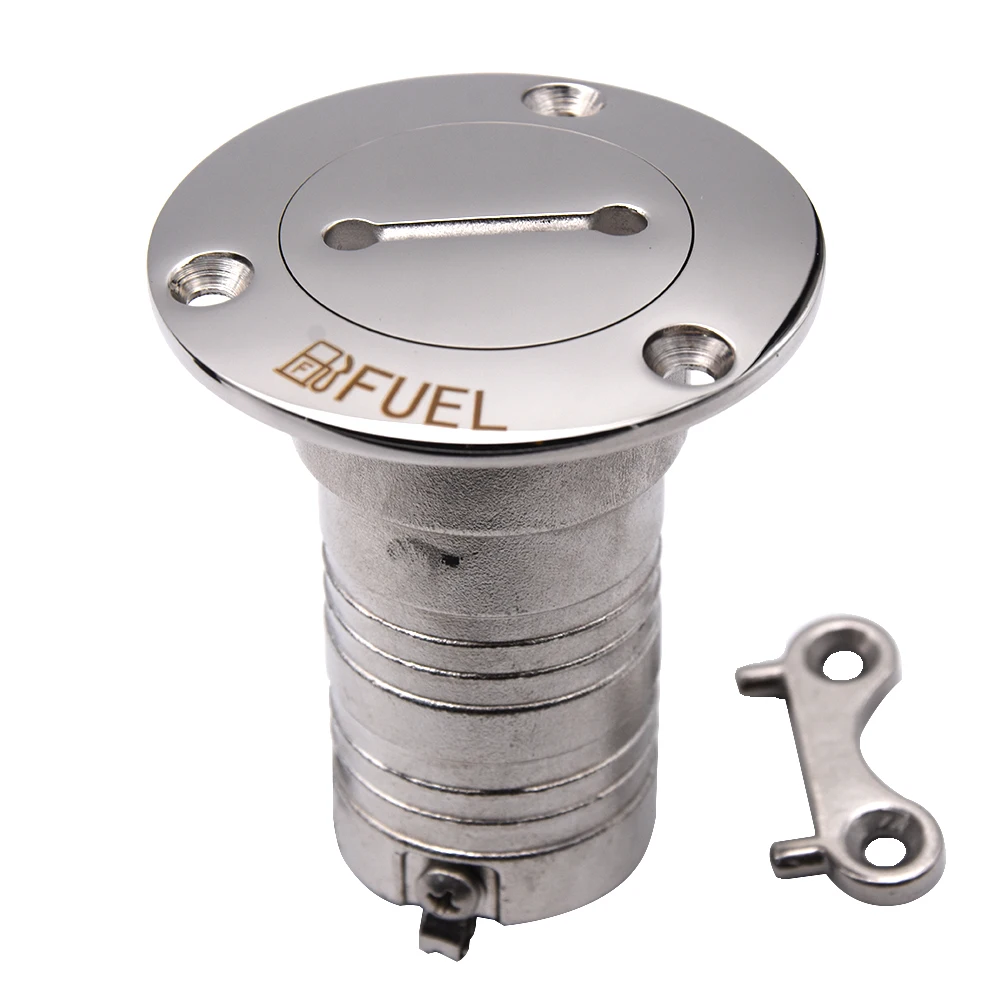 Marine Boat Hardware Deck Filler 38/50 mm 316 Edelstahl Schlüsselkappenfüller Wasserabfall Diesel Gas Kraftstoff Deckfüller 1,5" und 2" – Detail 9