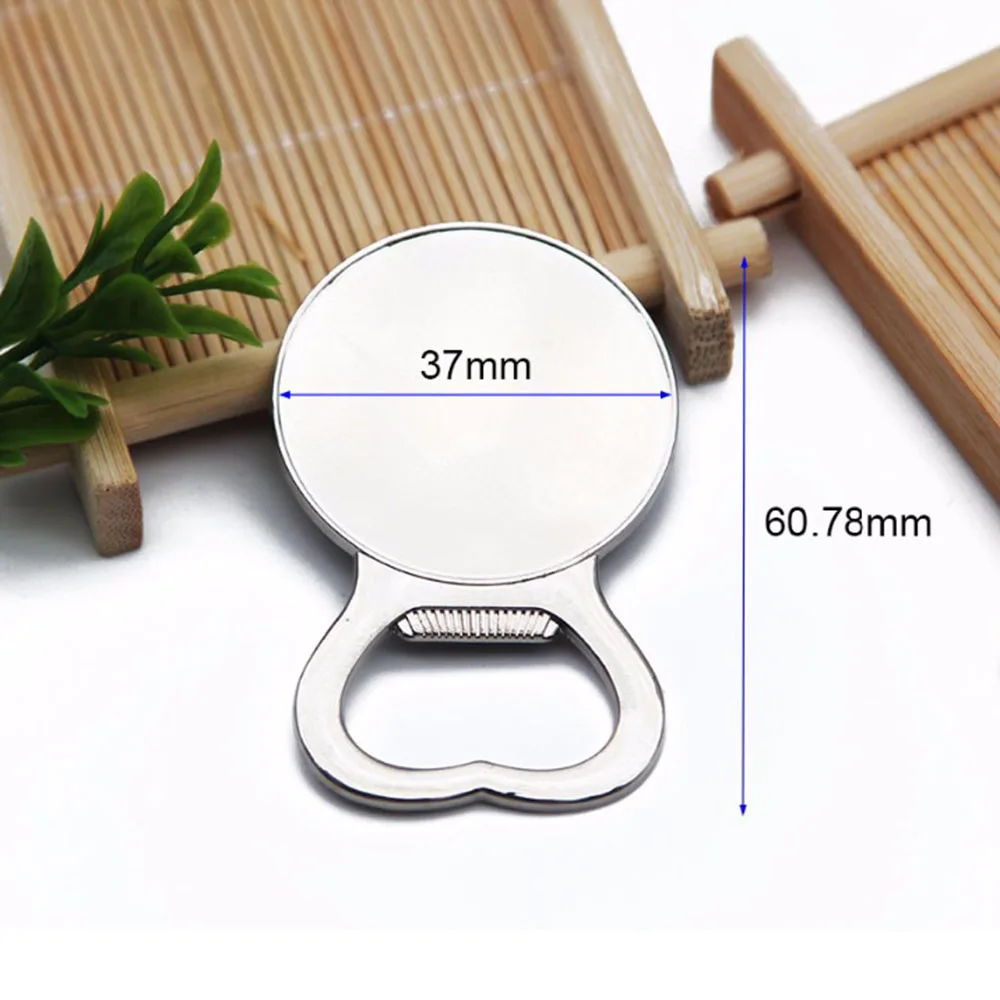 5/10 قطعة فتاحات زجاجات البيرة مستديرة جيب شريط صغير المشروبات مادة سبائك الزنك لصنع فتاحة الزجاجات