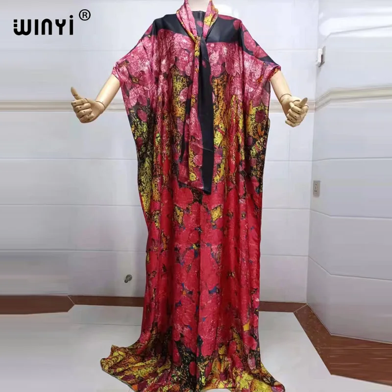 Africa party Dress Print Bohemia Hijab Loose Elegant Muslim Abaya dress woman summer Broder Riche Sexy Lady Party maxi beach