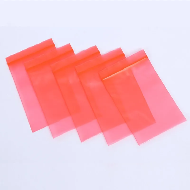 

100pcs/Lot Red Anti-Static Shielding Zip Lock Bag Circuit Board Battery USB PC Phone Memory Card Hard Disk ESD Packaging Pouches