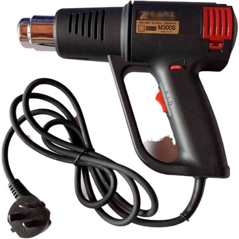 

Heat Gun 2000W Heavy Duty Hot Air Gun Variable Temperature Control with 2-Temp Settings, 50- 550C for Crafts, Shrinking PVC