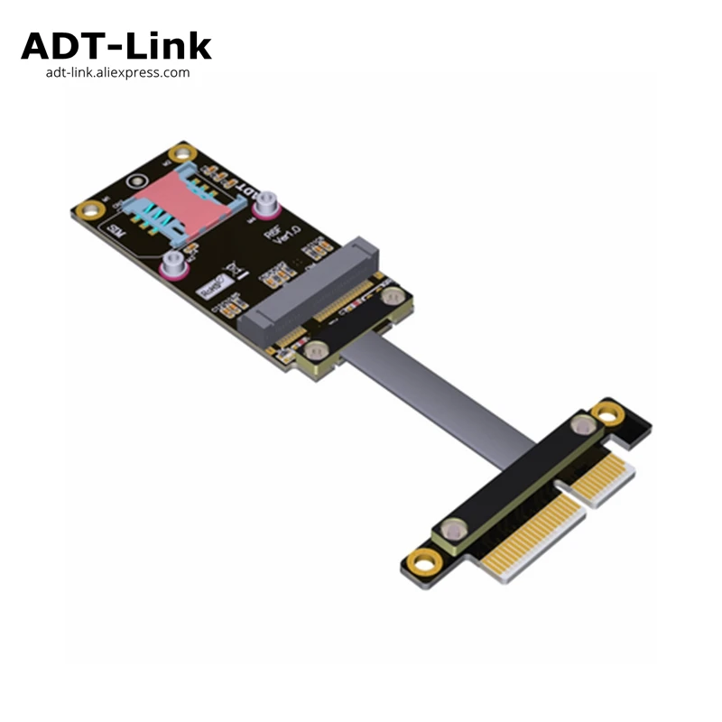 

PCI-E x4 To miniPCIe Extension cord adapter Cable gen3 16Gbps PCIe x4 mini PCIe For Wireless card E-P Netbook SSD