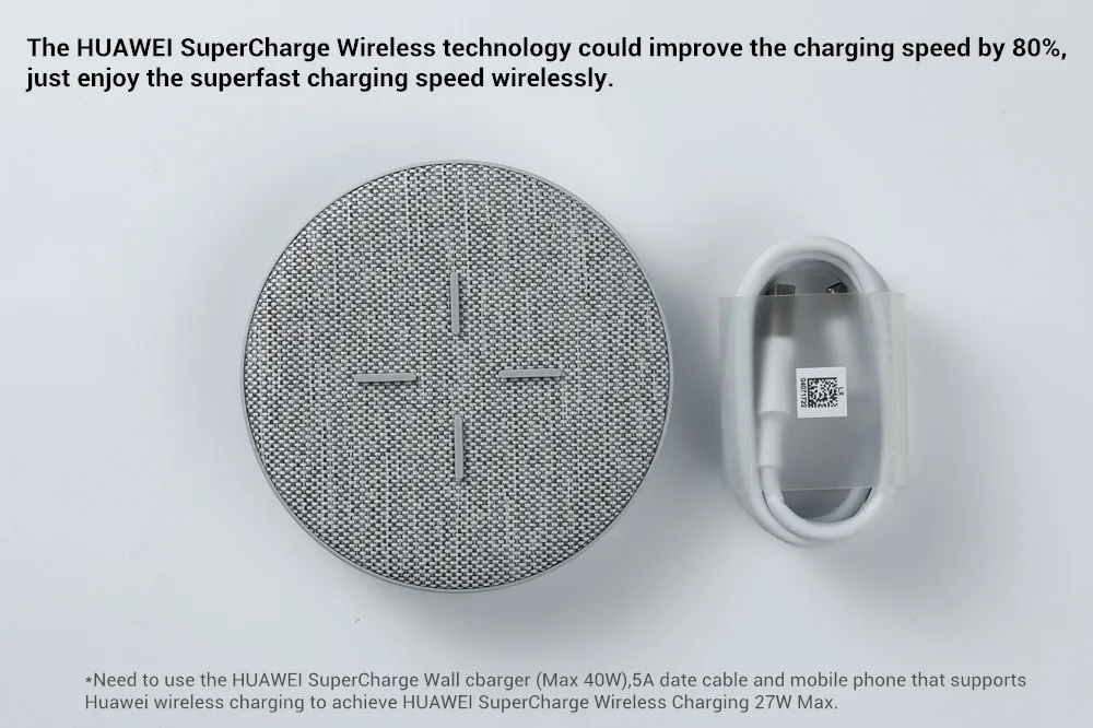 Huawei CP61 Wireless Charger 27W Max Super Charge For Huawei Qi Standard Charge For iPhone