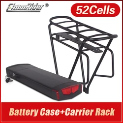 Electric Bike Battery Box, Ebike Battery Case, Double Layer, Luggage Rack, Reention, 10S5P, 13S4P, RB-3, 48V, 36V