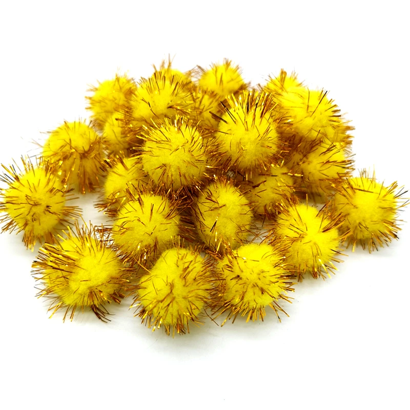 50pcs 15mm 25mm Colorful Pompoms for Dolls Garment Handmade Material Soft Fluffy Pom Poms Ball For DIY Kids Toys Accessories