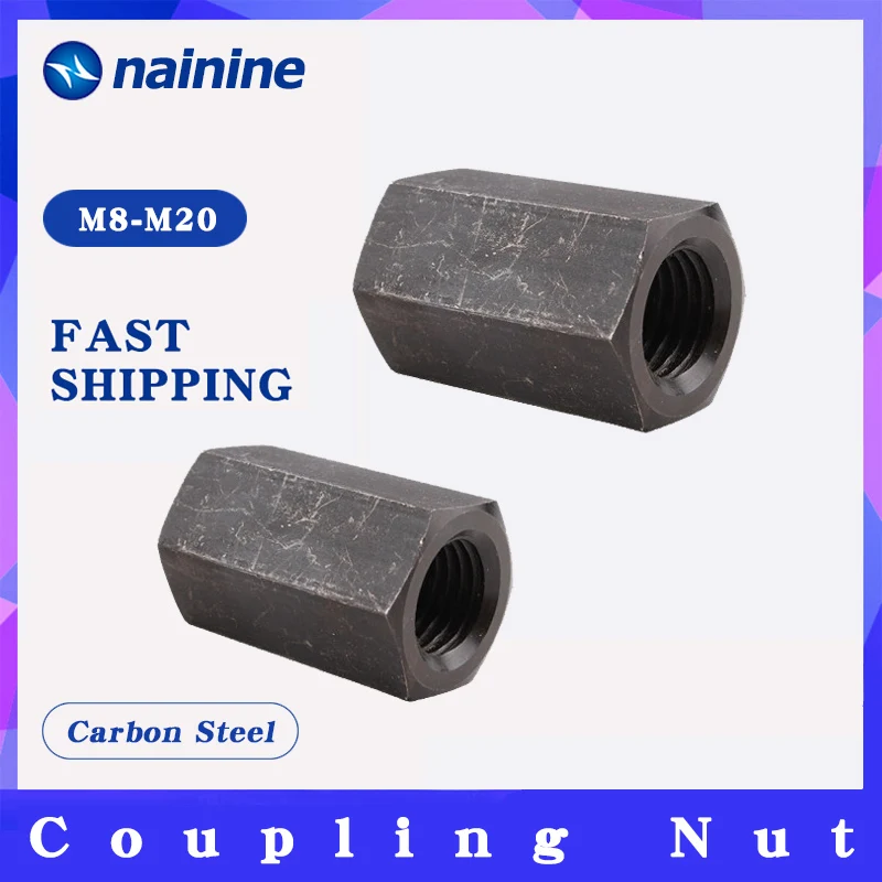 

8.8 Grade Coupling Nut Thicken Extended Rod Connector Hexagon Hex Nut Connection Standoff Spacer