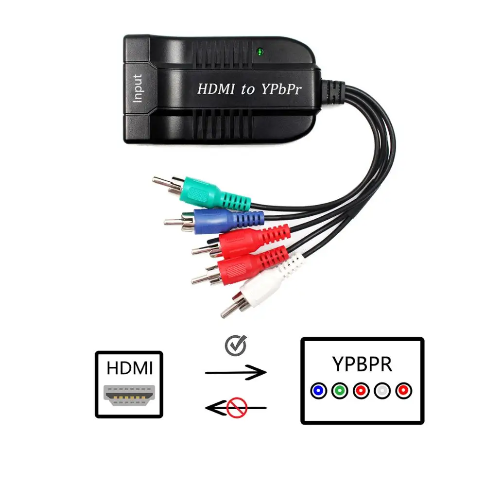 

hdmi video signal to SCALER Ypbpr signal converter ,input hdmi ,output Ypbpr and audio for tv box,vhs,vcr ,dvd