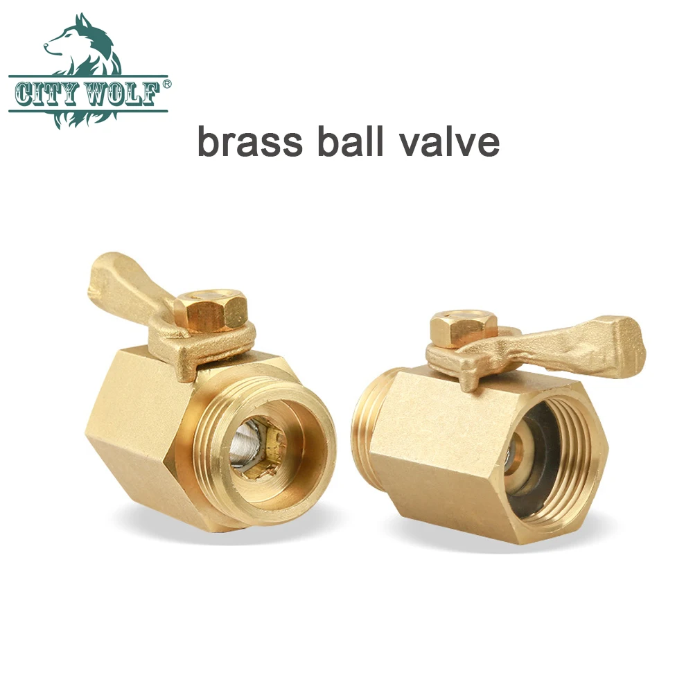 

3/4 Inch Brass Globe Valve Garden Hose Connector Solid Copper Ball Cut Off Valve Watering Device Garden Tool