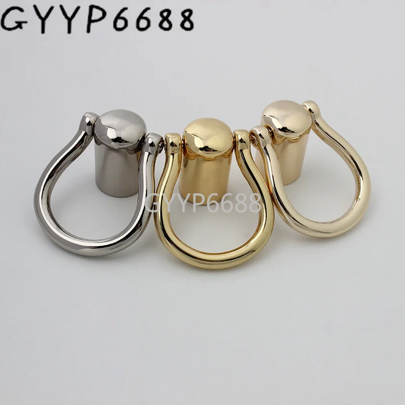 

10-30-100pcs 3 colors 61*28mm metal tag hooks for chain purse and bags handbag hardware accessories connector buckles