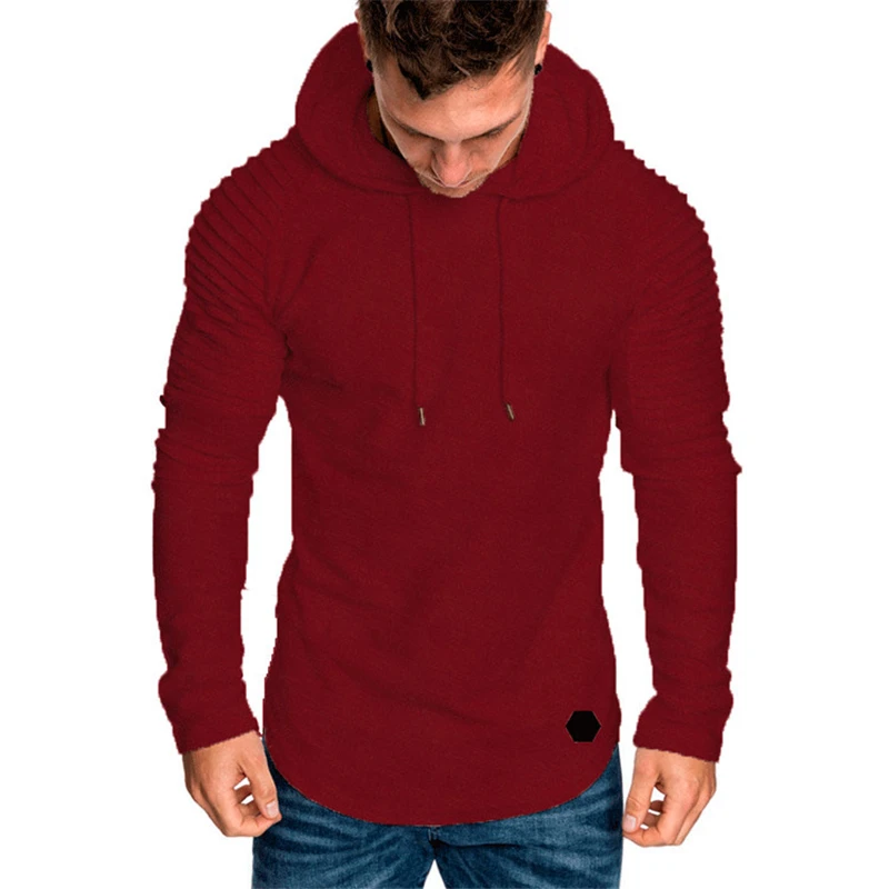 2023 New Spring Hoodies Men Hoody Male Long Sleeve Solid Color Slim Hooded Sweatshirt Men\'s Hoodies Brand Clothing