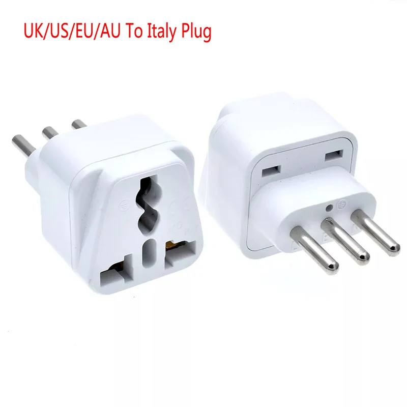 3 pin ES Umwandlung stecker Universal UK/US/EU/AU nach Italien Milan Chile Vatikan Italienische Reise AC Power Adapter Stecker Konverter